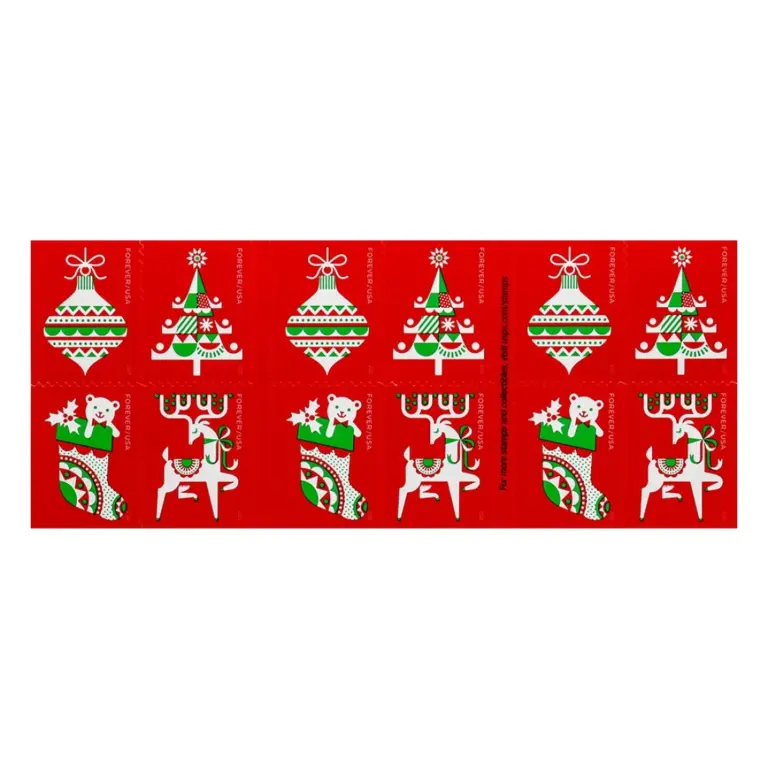 2020 US Christmas Holiday Delights Forever Postage Stamps